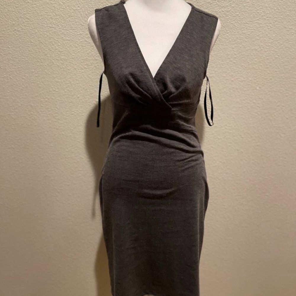 Alyn Paige New York Grey Women's Pencil Sleeveless Grey Dress Size S